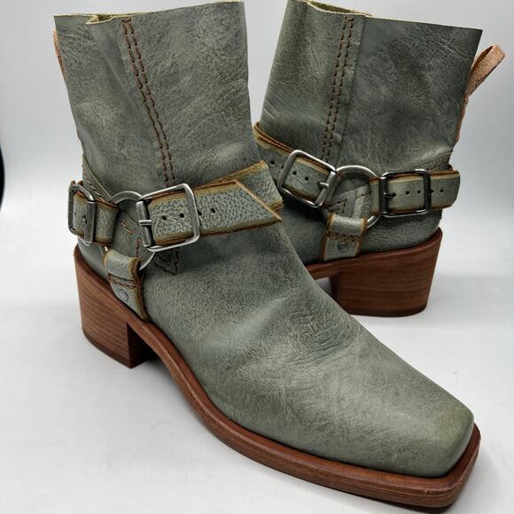 We The Free Women's Briggs Crop Rider Boots Green Size 8 NEW - Picture 2 of 9